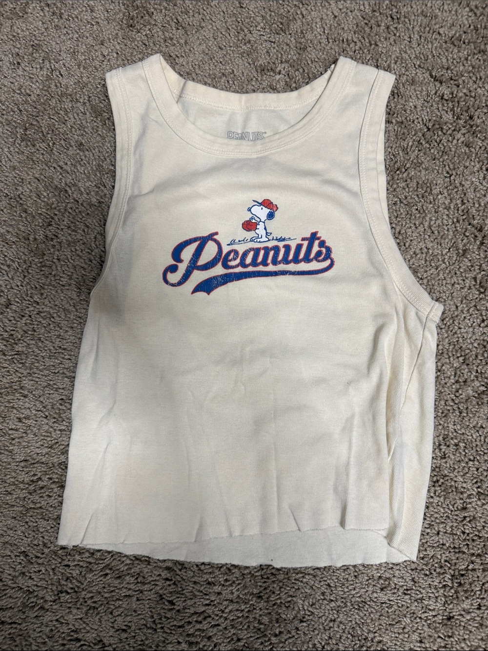 Peanuts Cream Tank Top with Snoopy
